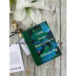 Coach Little Fires Everywhere By Celeste Ng Book Bag Charm Purse